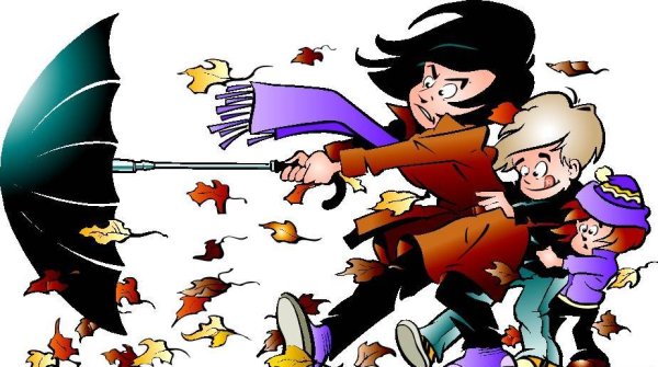 Рисунок ветренной погоды