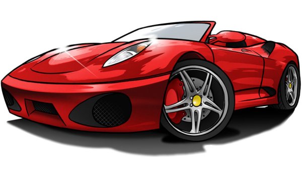 Машина мультяшная