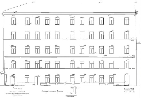Фасад чертеж