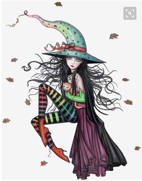 Ведьма иллюстрация