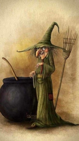 Ведьма иллюстрация