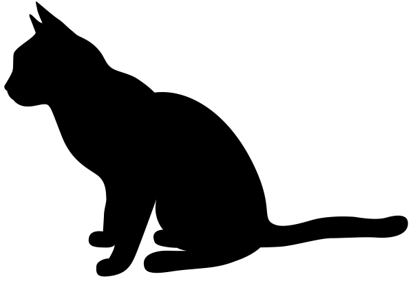 Профиль кошки силуэт