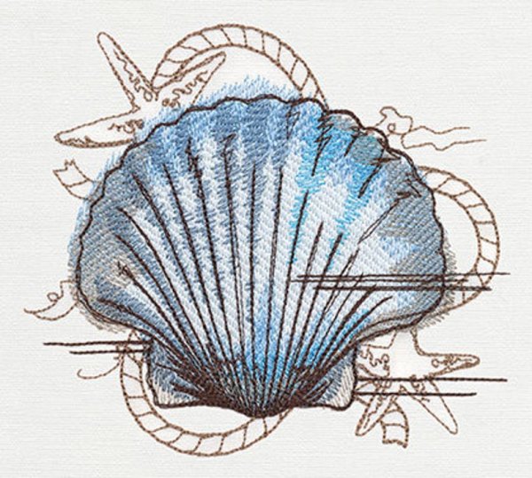 Ракушка с жемчужиной арт