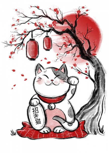 Манэки-нэко тату