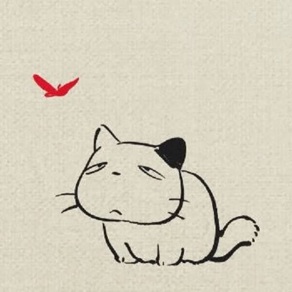 Японские котики рисунки для срисовки