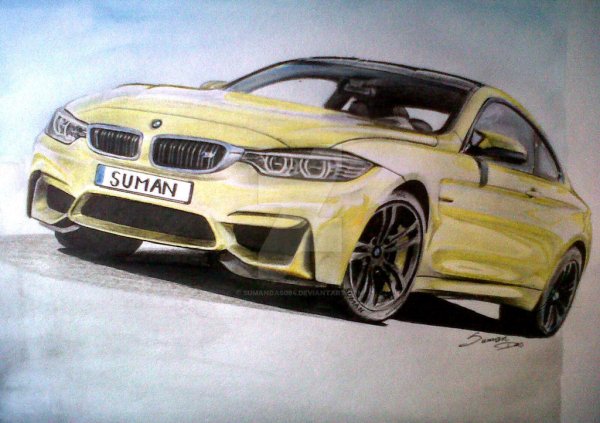 BMW m4 drawing