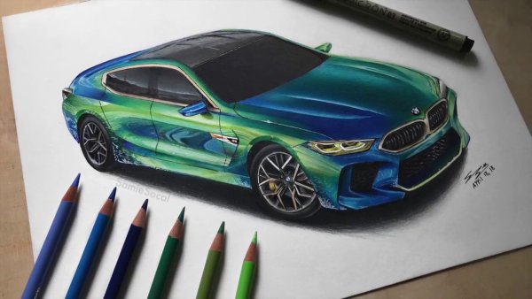 BMW m8 скетч