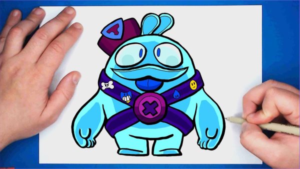 Сквик из БРАВЛ старса рисунок