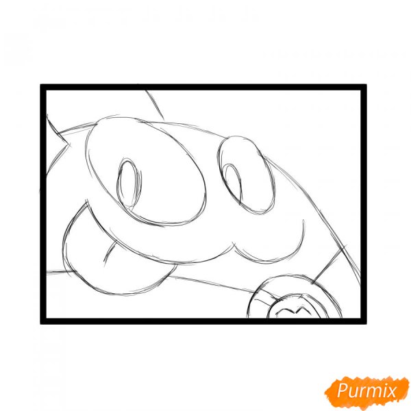 Скуик рисунок карандашом