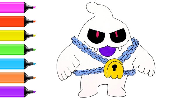 Рисунок призрак Скуик