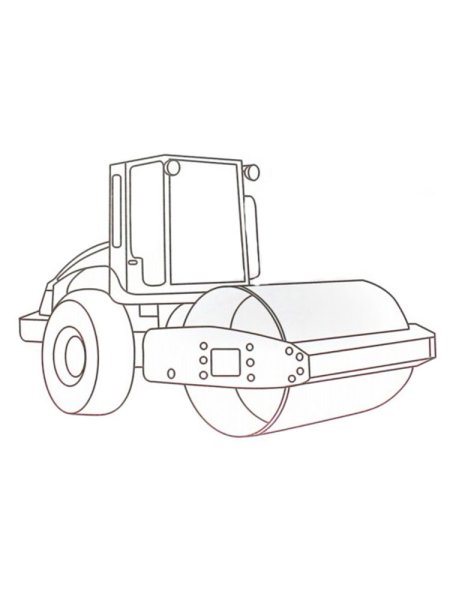 Раскраска каток машина