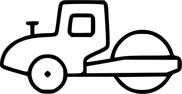 Асфальтовый каток раскраска