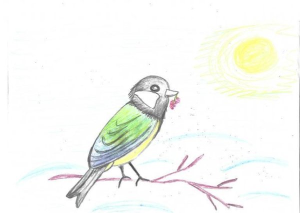 Птичка невеличка аппликация