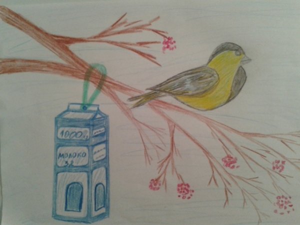 Птичка невеличка рисование