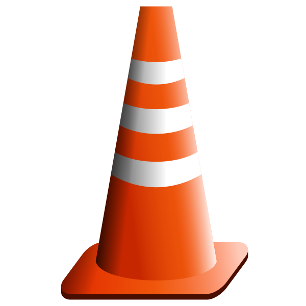 Конус дорожный без фона