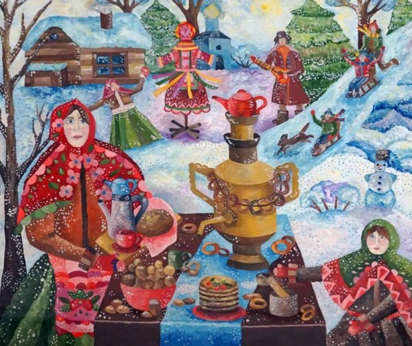 Сюжетная композиция Масленица