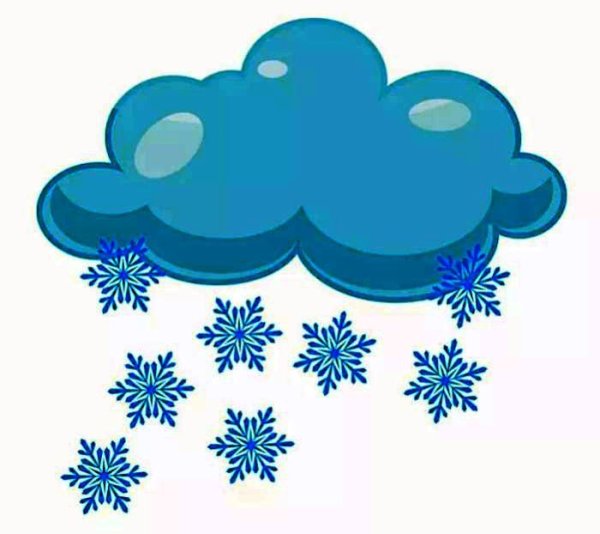 Тучка со снежинками