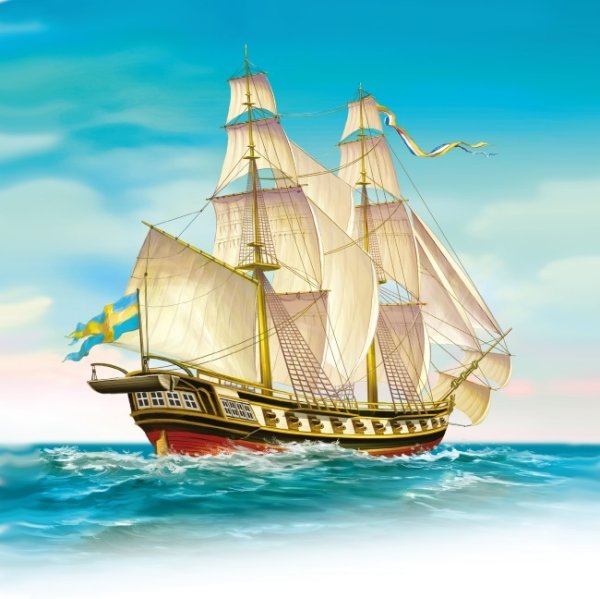Бригантина корабль для детей