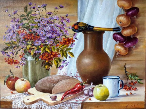 Мария Старцева художник деревенский натюрморт