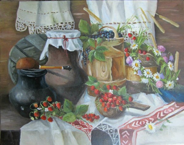 Деревенский натюрморт в живописи