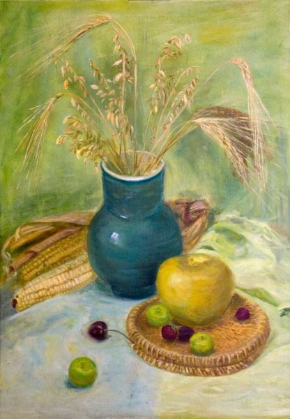 Натюрморт с колосками
