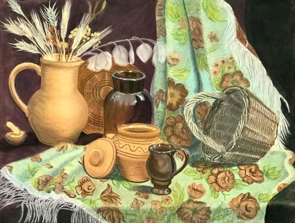 Декоративный деревенский натюрморт