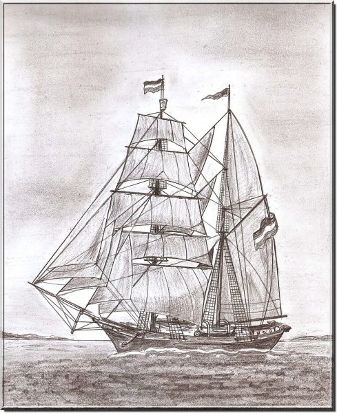 Бригантина Надежда 1706 год