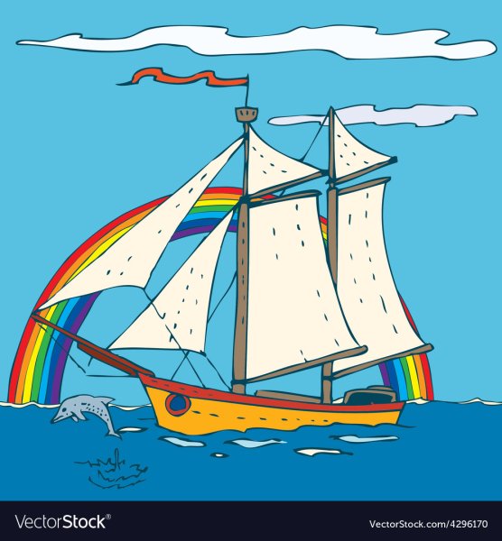 Бригантина рисование для детей