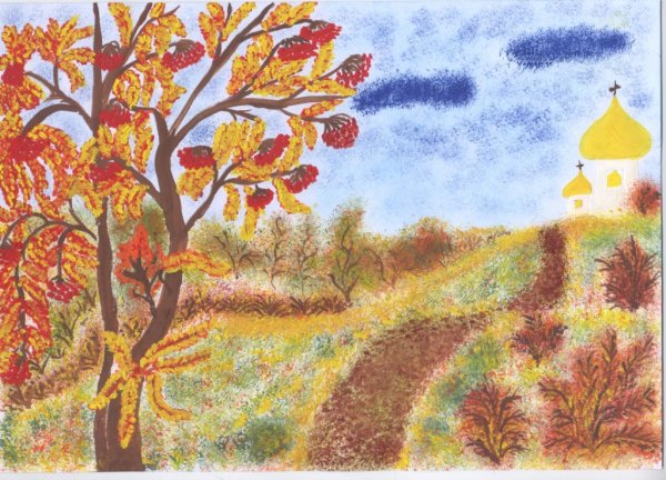 Рисование листопад подготовительная группа