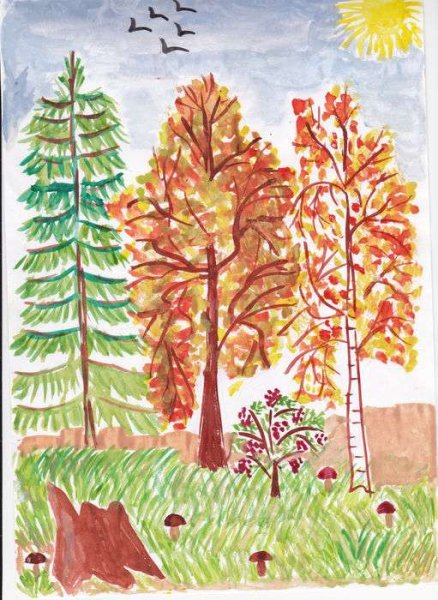 Иван Алексеевич Бунин листопад иллюстрация