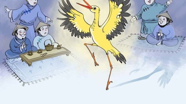 Иллюстрации к сказке желтый Аист