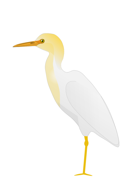 Egret мультяшный