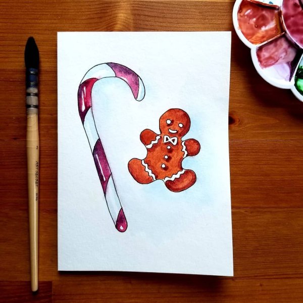 Открытка своими руками леденец