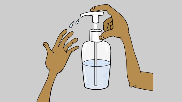 Обработка рук рисунок для детей