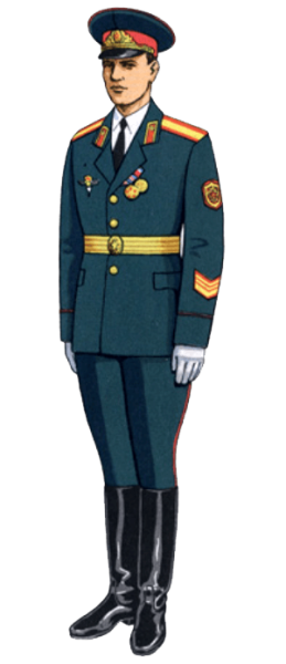 Парадная форма офицера ВДВ СССР