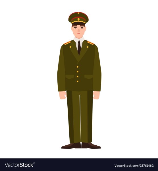 Офицер русской армии вектор