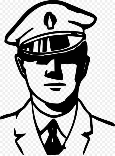 Силуэт мужчины в фуражке