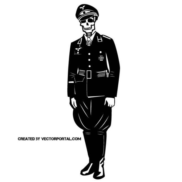 Силуэт немецкого солдата