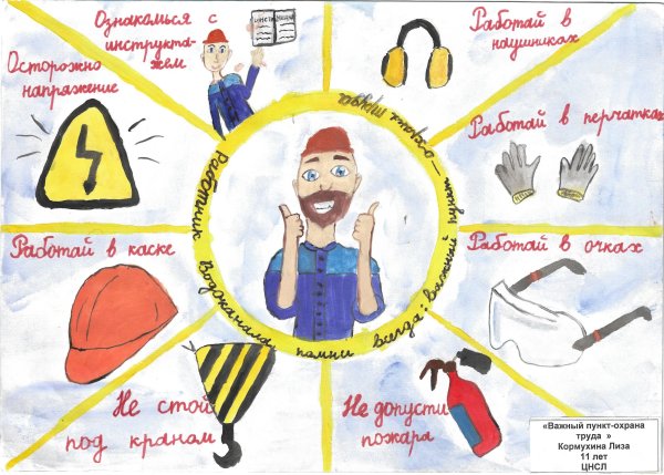 Рисунок на тему охрана труда