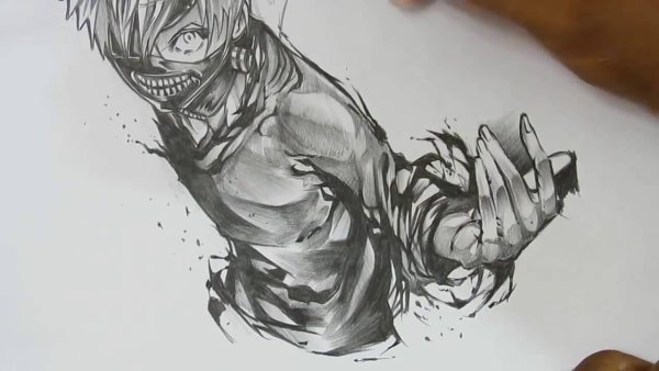 Эскизы аниме Токийский гуль