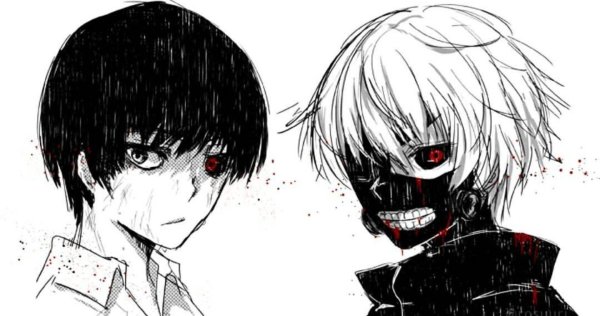 Канеки Кен черно белый