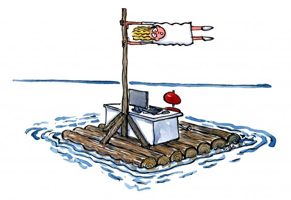 Плот рисовать