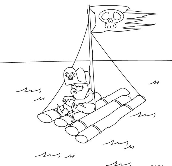 Деревянные плотики для рыбалки