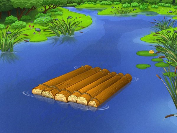 Нарисовать плот