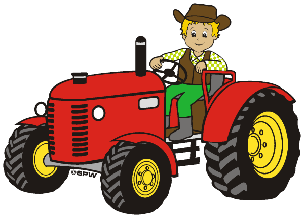 Трактор мультяшный