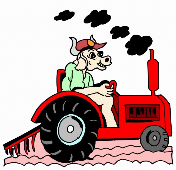 Красный трактор