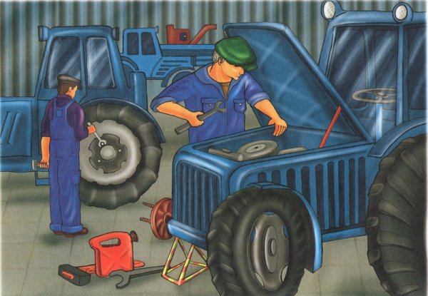 Тракторист мультяшный