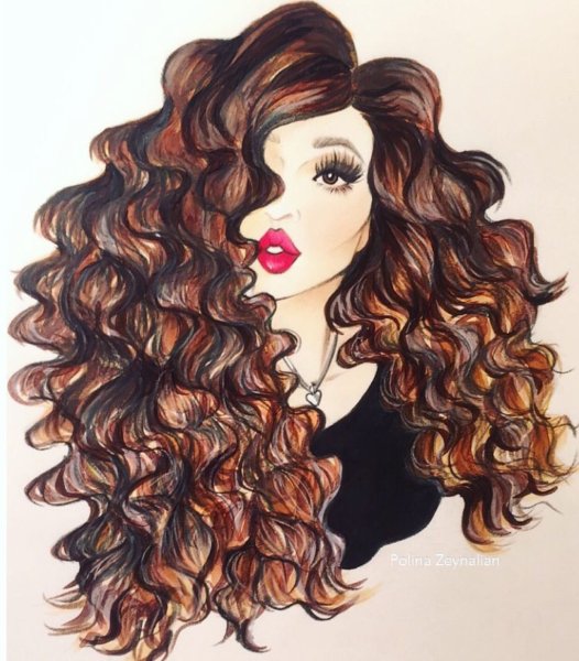 Кудри иллюстрация