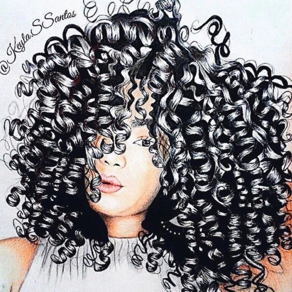 Нарисованные кудри