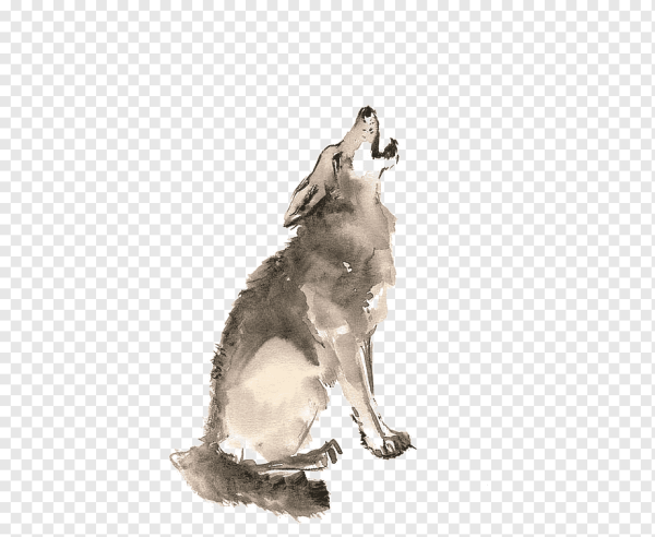 Акварельный волк